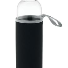 Botella de Cristal 750ml con funda Negro