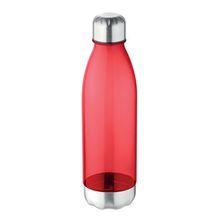 Botella deportiva personalizada de tritán sin BPA (600 ml) Rojo Transparente