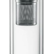 Botella personalizada ecológica de vidrio con infusor de té 420ml Transparente