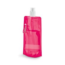 Botella Plegable con Mosquetón 460 mL Rosa
