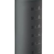 Botella RPET 1L con tapa abatible Negro