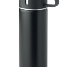 Botella Termo Inox con Taza 420ml Negro