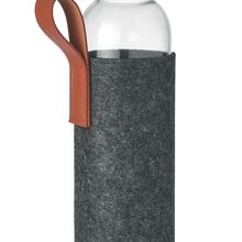 Botella Vidrio 500ml con agarre Gris Piedra