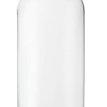 Botella Vidrio 650ml Tapa Bambú Transparente