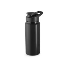 Botella deportiva aluminio reciclado flip top 660mL Negro