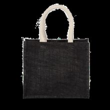 Bolsa de Yute Mediana Asas Algodón Black