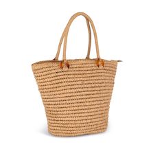 Bolsa Poliéster con Asas Trenzadas y Bolsillo Vegetal Paper