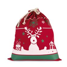 Bolsa con cordón navideña Cherry Red