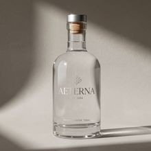 Botella de cristal con tapón de aluminio Plata