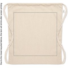Bolsa de cuerdas de algodón reciclado | Frontal | 300 x 300