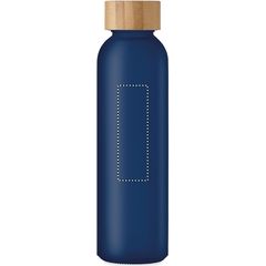 Botella Esmerilada con Bambú 500ml | Trasero | 25 x 80