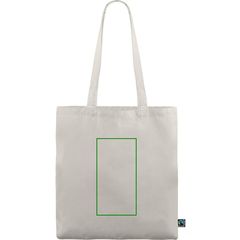 Bolsa fabricada en algodón Fairtrade | Frontal | 120 x 230
