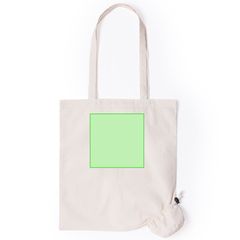 Bolsa plegable blanca de algodón | Cara A zona superior | 140 x 140
