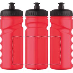 Botella deportiva de plástico duro 500ml | Circunferencia | 140 x 80