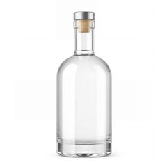 Botella de cristal con tapón de aluminio | Frontal | 270 x 100