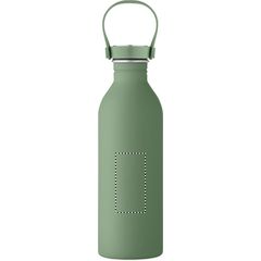Botella de acero inoxidable acabado caucho 500 ml | Trasero | 30 x 60