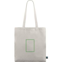 Bolsa fabricada en algodón Fairtrade | Frontal | 95 x 140