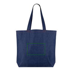 Bolsa grande en denim reciclado 280 gr/m² | Trasera | 200 x 120