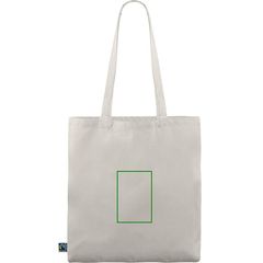 Bolsa fabricada en algodón Fairtrade | Trasera | 95 x 140