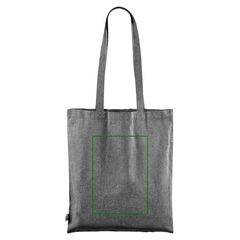 Bolsa de algodón Fairtrade reciclado | Trasera | 200 x 280