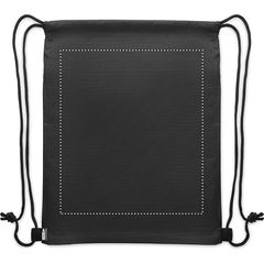 Bolsa con cordón y bolsillo frontal | Trasero | 260 x 300
