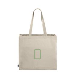 Bolsa con etiqueta Fairtrade | Trasera | 60 x 95