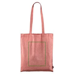 Bolsa de algodón Fairtrade reciclado | Frontal | 200 x 280