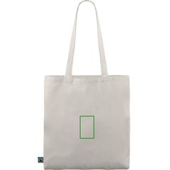 Bolsa fabricada en algodón Fairtrade | Trasera | 60 x 95