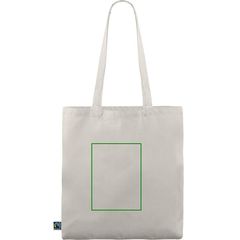 Bolsa fabricada en algodón Fairtrade | Trasera | 150 x 200
