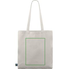 Bolsa fabricada en algodón Fairtrade | Trasera | 200 x 280
