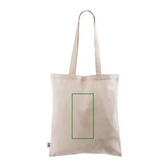 Bolsa de algodón Fairtrade 140 g/m² | Trasera | 120 x 230