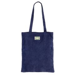 Bolsa de asas largas de pana | Etiqueta | 30 x 20