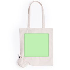 Bolsa plegable blanca de algodón | Centrado (marcamos y plegamos) | 265 x 250