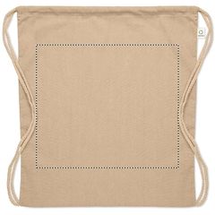 Bolsa resistente de cuerdas algodón reciclado | Frontal | 300 x 260