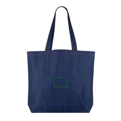 Bolsa grande en denim reciclado 280 gr/m² | Trasera | 95 x 60