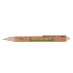 Bolígrafo Corcho PP y Fibra de Trigo | Derecha | 50 x 6