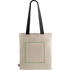 Bolsa Fairtrade asa de color | Trasera | 280 x 300