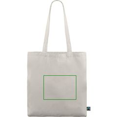 Bolsa fabricada en algodón Fairtrade | Frontal | 200 x 150