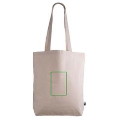Bolsa de algodón con  etiqueta Fairtrade | Frontal | 95 x 140