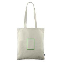 Bolsa de algodón Fairtrade hecha en España | Trasera | 95 x 140