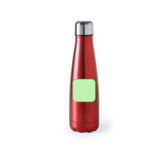 Botella de agua personalizada de acero inox. 630ml acabado mate | En el frente | 50 x 50