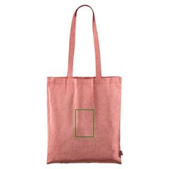 Bolsa de algodón Fairtrade reciclado | Frontal | 95 x 140
