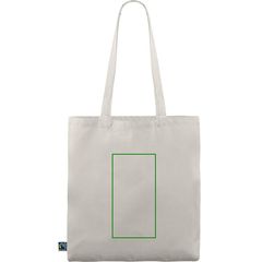 Bolsa fabricada en algodón Fairtrade | Trasera | 120 x 230