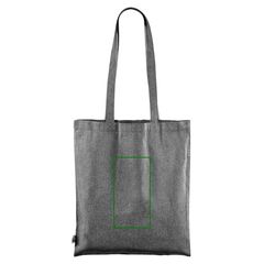 Bolsa de algodón Fairtrade reciclado | Trasera | 120 x 230