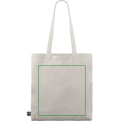 Bolsa fabricada en algodón Fairtrade | Trasera | 280 x 300