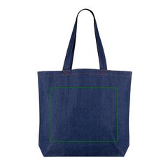 Bolsa grande en denim reciclado 280 gr/m² | Trasera | 320 x 240