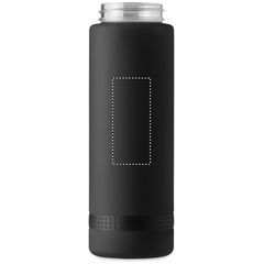 Botella RPET 1L con tapa abatible | Trasero | 35 x 80