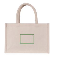 Bolsa mini de algodón reciclado 220 gr/m2 | Trasera | 95 x 60