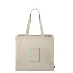 Bolsa con etiqueta Fairtrade | Frontal | 95 x 140