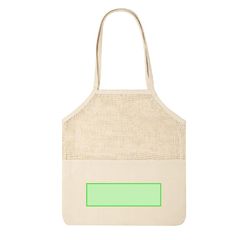 Bolsa personalizada de redecilla para compra | Cara B zona inferior | 265 x 80